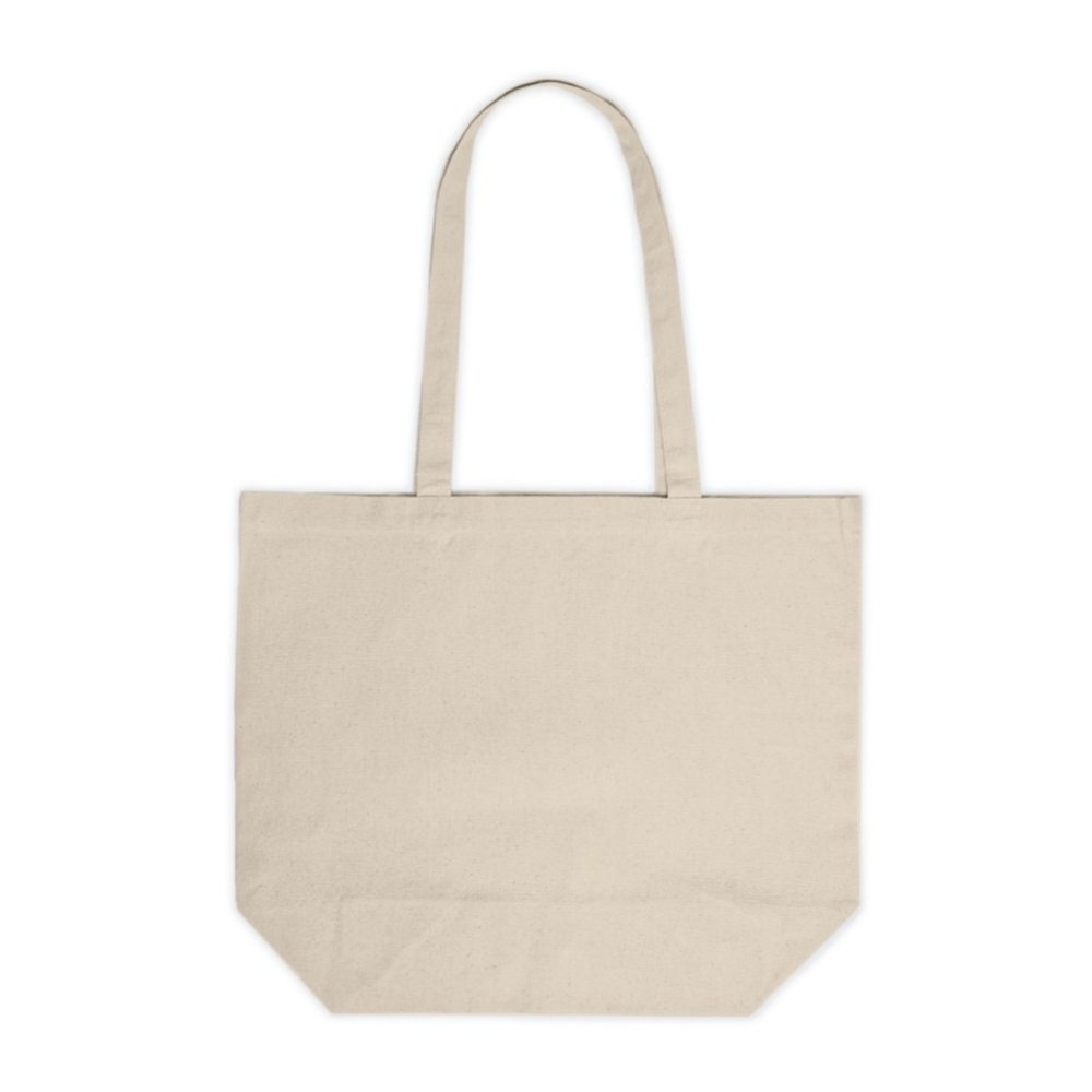 Floral Cat in a Basket Custom Canvas Tote Bag - Picture 4 of 4